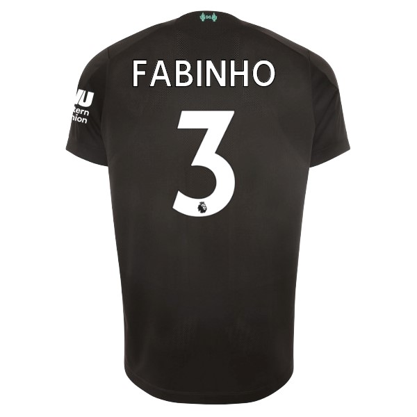 Camiseta Liverpool NO.3 Fabinho Tercera equipación 2019-2020 Negro